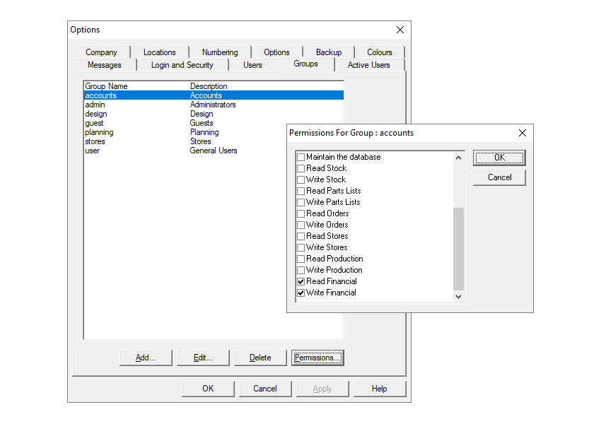 Security Management in Stockit